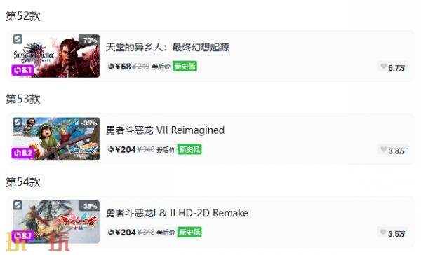 Steam今日史低游戏分享!9月21日史低佳作推荐