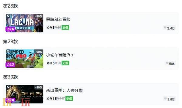 Steam今日史低游戏分享!9月21日史低佳作推荐
