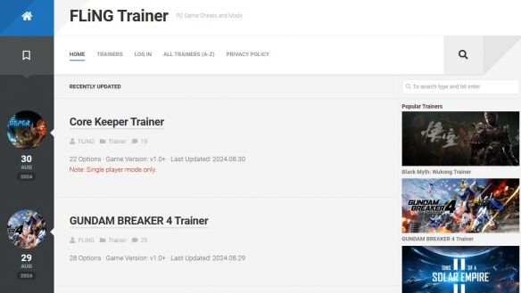 风灵月影官网叫什么 风灵月影FLiNGTrainer官网入口