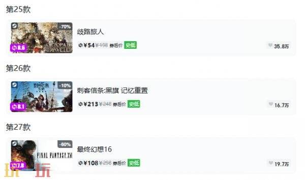 Steam今日史低游戏分享！9月22日史低佳作推荐