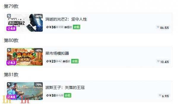 Steam今日史低游戏分享！9月22日史低佳作推荐