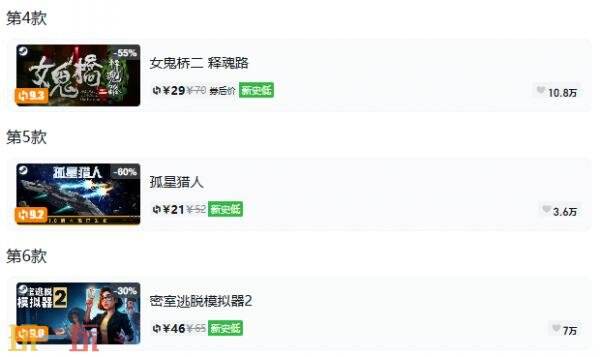 Steam今日史低游戏分享！9月22日史低佳作推荐