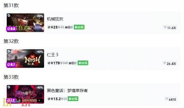Steam今日史低游戏分享！9月22日史低佳作推荐