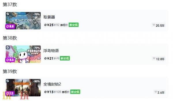 Steam今日史低游戏分享！9月22日史低佳作推荐