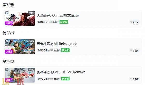 Steam今日史低游戏分享！9月22日史低佳作推荐