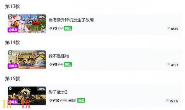 Steam今日史低游戏分享！9月22日史低佳作推荐