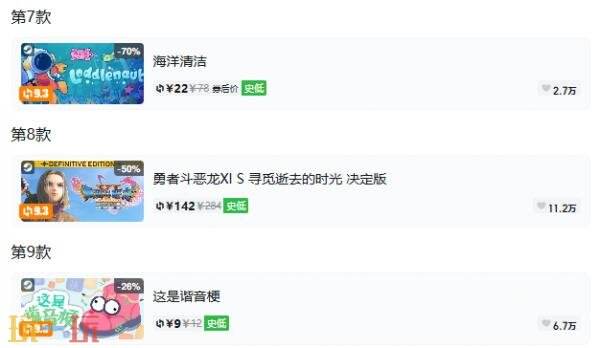 Steam今日史低游戏分享!9月23日史低佳作推荐