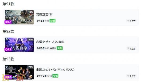 Steam今日史低游戏分享!9月23日史低佳作推荐