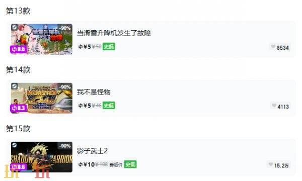 Steam今日史低游戏分享!9月23日史低佳作推荐
