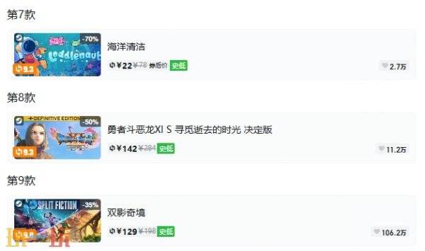Steam今日史低游戏分享!9月24日史低佳作推荐