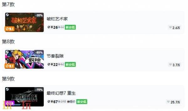 Steam今日史低游戏分享!9月24日史低佳作推荐