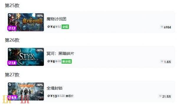 Steam今日史低游戏分享!9月24日史低佳作推荐
