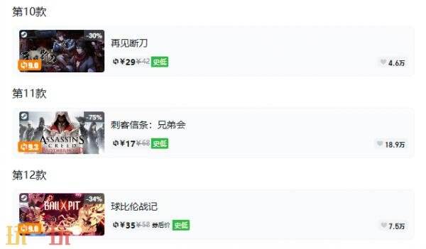 Steam今日史低游戏分享!9月29日史低佳作推荐