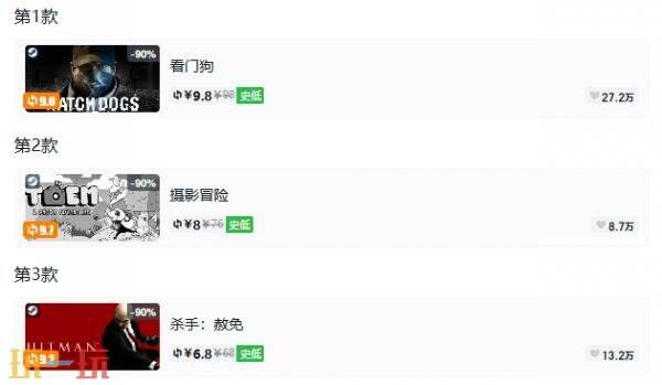 Steam今日史低游戏分享!9月29日史低佳作推荐