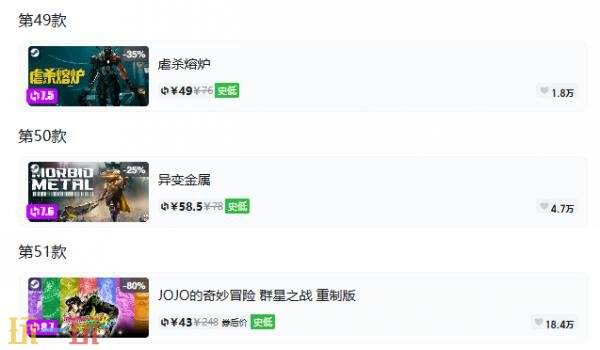 Steam今日史低游戏分享！9月30日史低佳作推荐