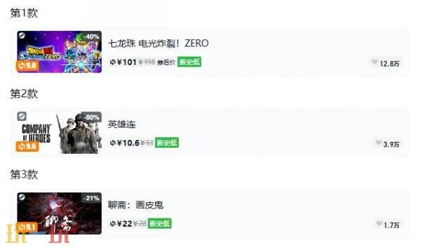 Steam今日史低游戏分享！9月30日史低佳作推荐