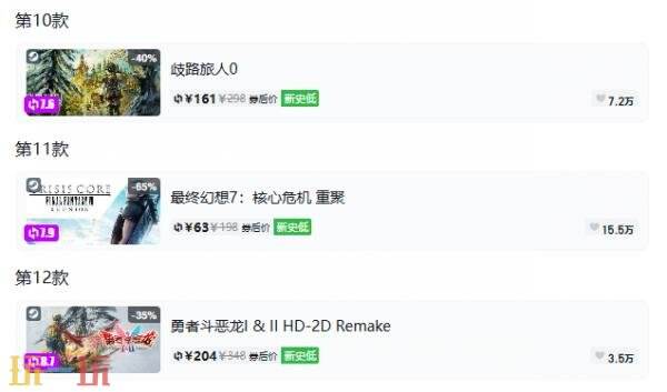 Steam今日史低游戏分享！9月30日史低佳作推荐