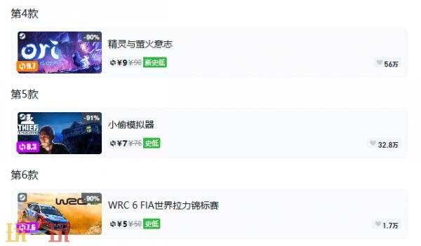 Steam今日史低游戏分享！9月30日史低佳作推荐