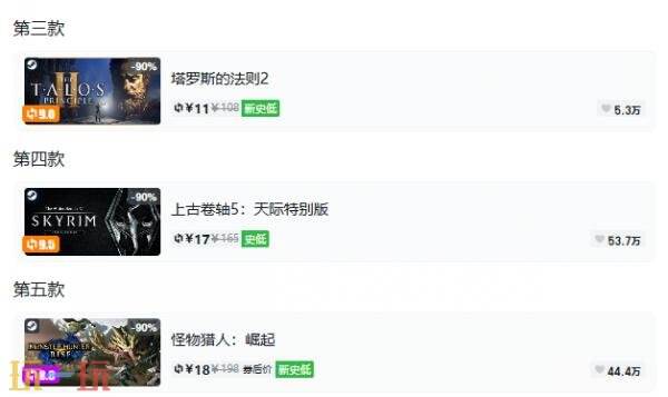 Steam今日史低游戏分享!10月06日史低佳作推荐