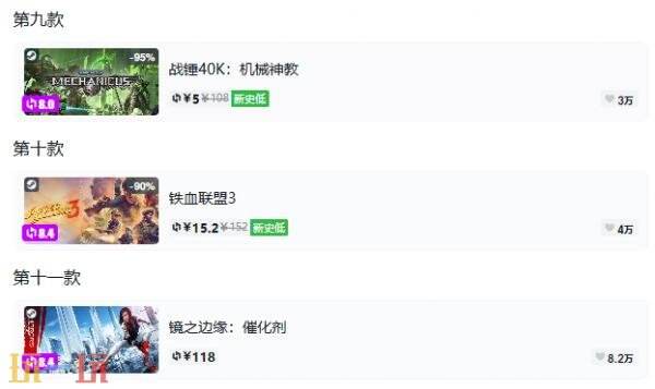 Steam今日史低游戏分享!10月06日史低佳作推荐