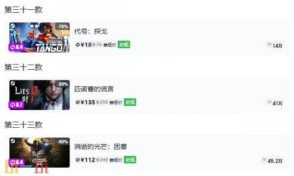 Steam今日史低游戏分享!10月06日史低佳作推荐