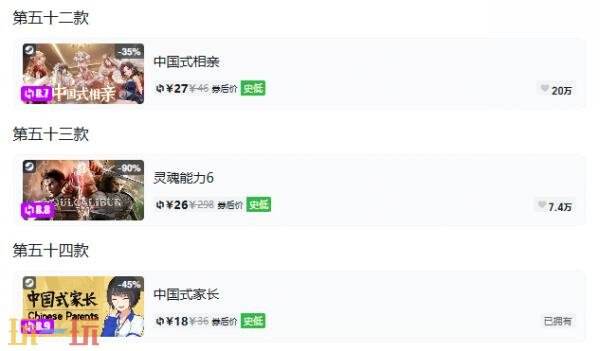 Steam今日史低游戏分享!10月06日史低佳作推荐