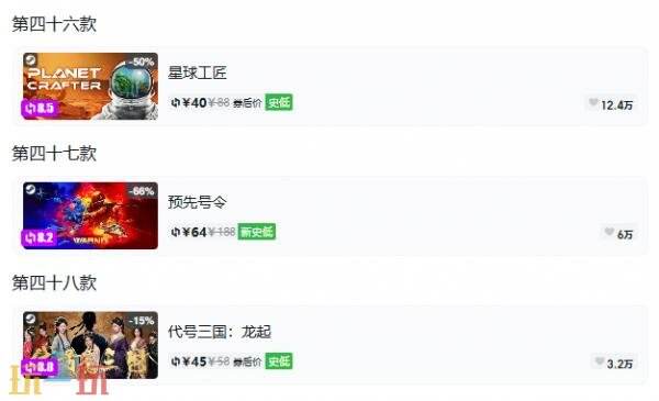 Steam今日史低游戏分享!10月06日史低佳作推荐