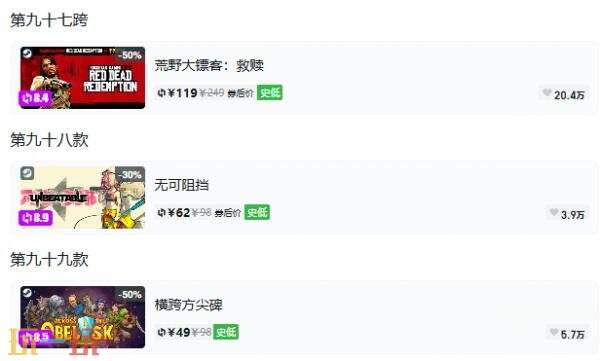 Steam今日史低游戏分享!10月06日史低佳作推荐