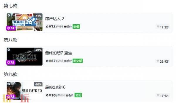 Steam今日史低游戏分享!10月06日史低佳作推荐