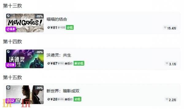Steam今日史低游戏分享!10月06日史低佳作推荐