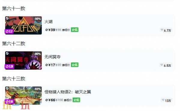 Steam今日史低游戏分享!10月06日史低佳作推荐