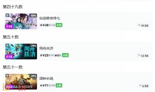 Steam今日史低游戏分享!10月06日史低佳作推荐