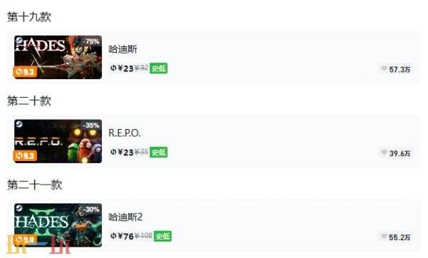 Steam今日史低游戏分享!10月07日史低佳作推荐