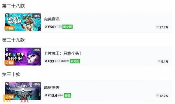 Steam今日史低游戏分享!10月07日史低佳作推荐