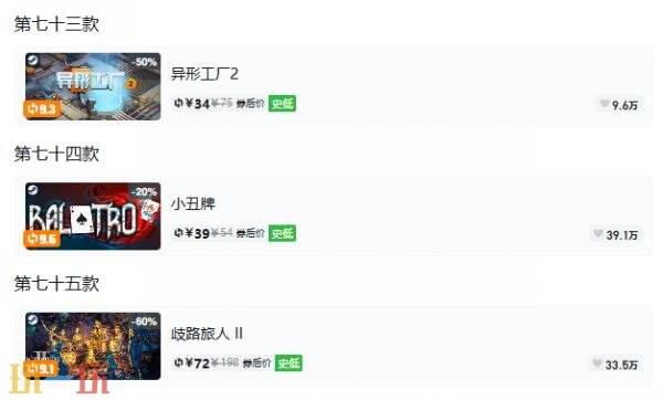 Steam今日史低游戏分享!10月07日史低佳作推荐