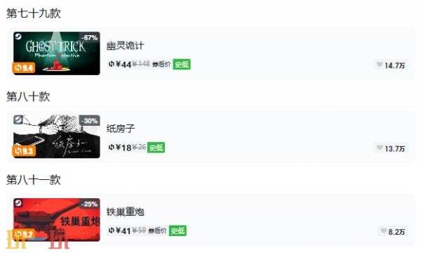 Steam今日史低游戏分享!10月07日史低佳作推荐