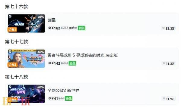 Steam今日史低游戏分享!10月07日史低佳作推荐