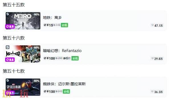 Steam今日史低游戏分享!10月07日史低佳作推荐