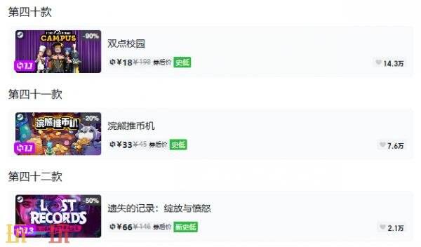 Steam今日史低游戏分享!10月07日史低佳作推荐
