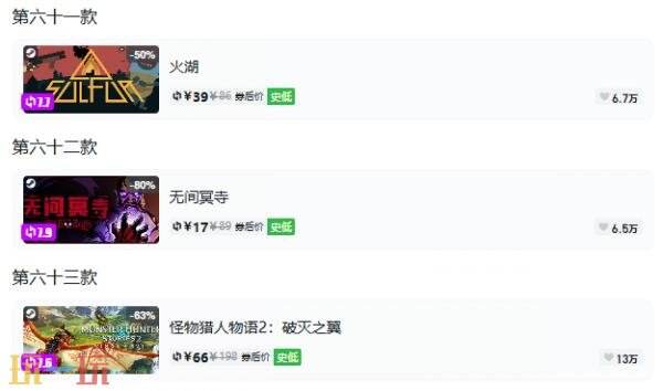 Steam今日史低游戏分享!10月07日史低佳作推荐