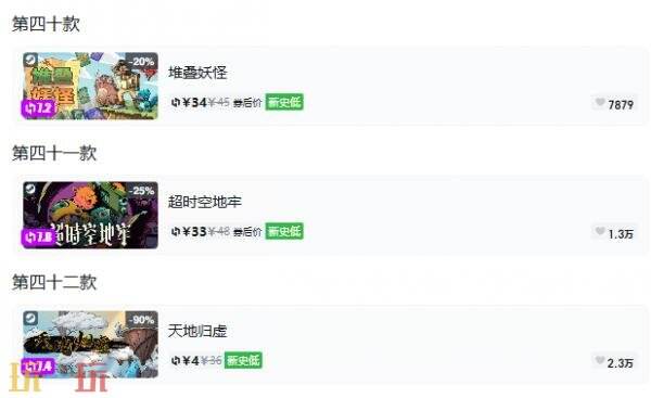 Steam今日史低游戏分享！10月09日史低佳作推荐