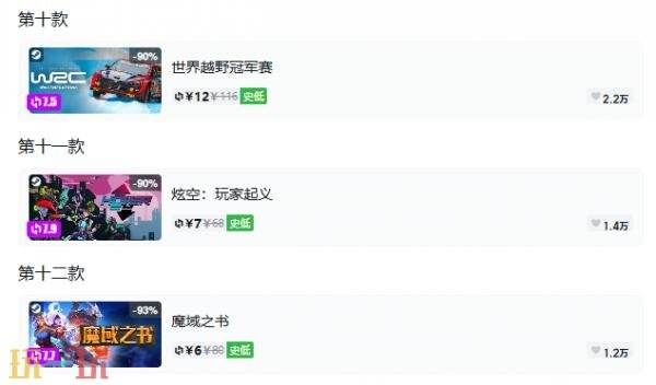 Steam今日史低游戏分享！10月09日史低佳作推荐