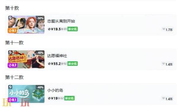 Steam今日史低游戏分享!10月13日史低佳作推荐