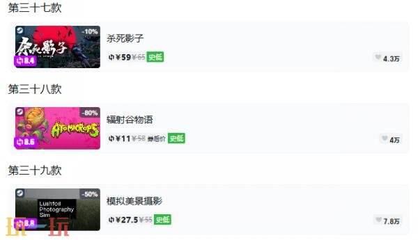 Steam今日史低游戏分享!10月13日史低佳作推荐
