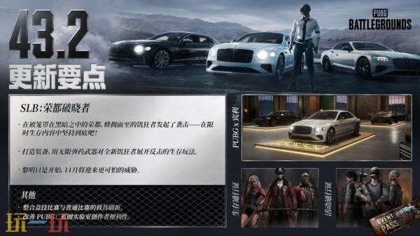 PUBG绝地求生10月14日43.2版本更新公告：宾利联动正式登场！