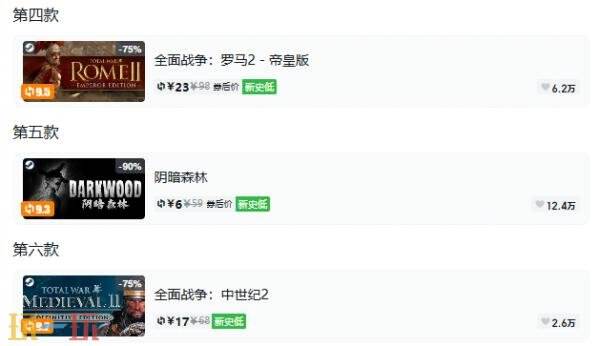 Steam今日史低游戏分享!10月15日史低佳作推荐