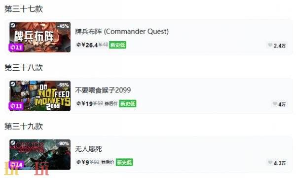 Steam今日史低游戏分享!10月15日史低佳作推荐