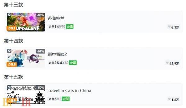 Steam今日史低游戏分享!10月16日史低佳作推荐