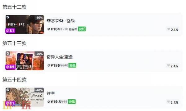 Steam今日史低游戏分享!10月16日史低佳作推荐