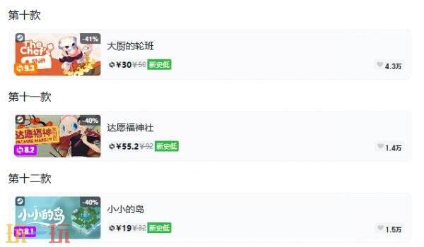 Steam今日史低游戏分享!10月16日史低佳作推荐